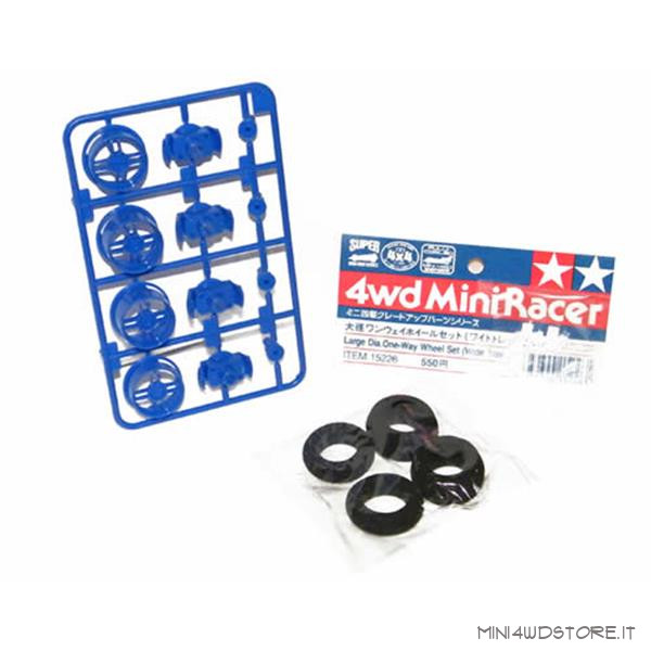 TAMIYA Inserti Per Pneumatici 60D (4 Pezzi) Blu | Gomme Morbide Per M-Chassis | Ricambio Modellismo - 3