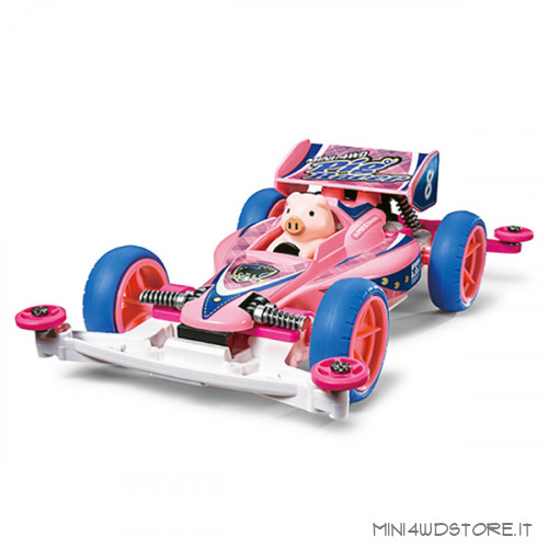 Mini 4WD Pig Racer con Telaio Super-II