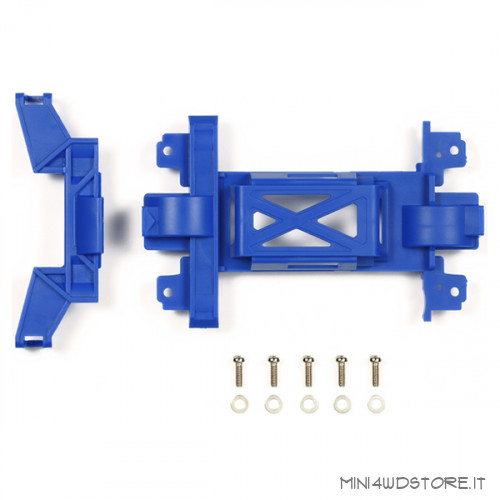 Coperchio JR PRO Blu Ingranaggi e Batterie per Telaio MS