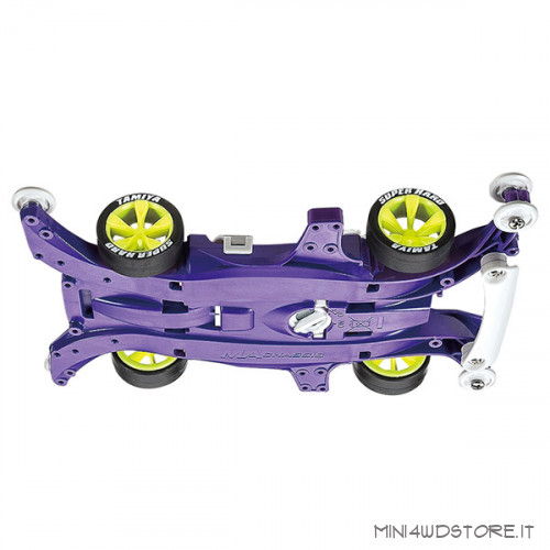 Mini 4WD Pro Keen Hawk Jr Clear Purple con Telaio MA