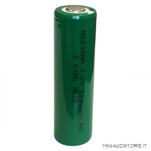 Batteria Stilo Ricaricabile Ni-Mh Tipo AA 1.2V da 1800 mAh