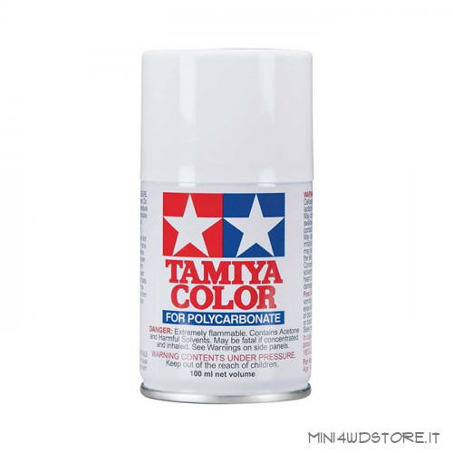 Vernice Spray Tamiya PS-1 White per Policarbonato