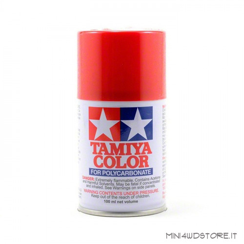 Vernice Spray Tamiya PS-2 Red per Policarbonato
