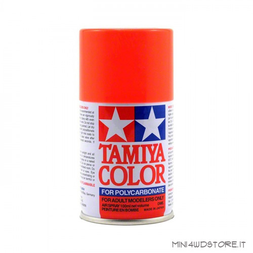 Vernice Spray Tamiya PS-20 Fluorescent Red per Policarbonato