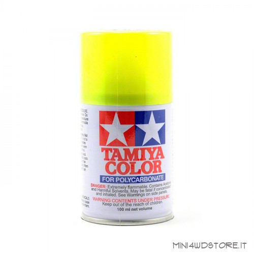 Vernice Spray Tamiya PS-27 Fluorescent Yellow per Policarbonato