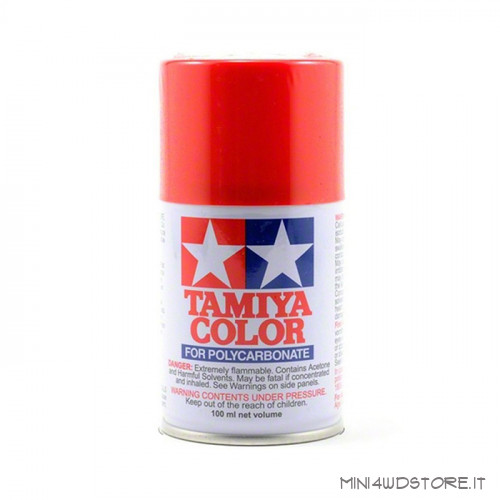 Vernice Spray Tamiya PS-34 Bright Red per Policarbonato