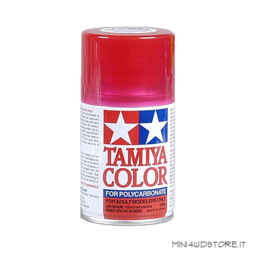 Vernice Spray Tamiya PS-37 Translucent Red per Policarbonato