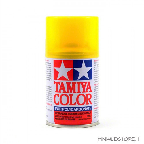 Vernice Spray Tamiya PS-42 Translucent Yellow per Policarbonato