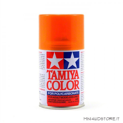 Vernice Spray Tamiya PS-43 Translucent Orange per Policarbonato