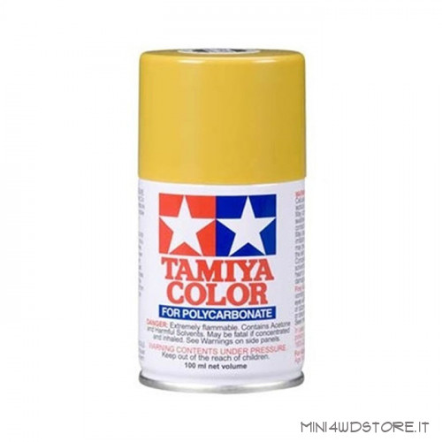 Vernice Spray Tamiya PS-56 Mustard Yellow per Policarbonato