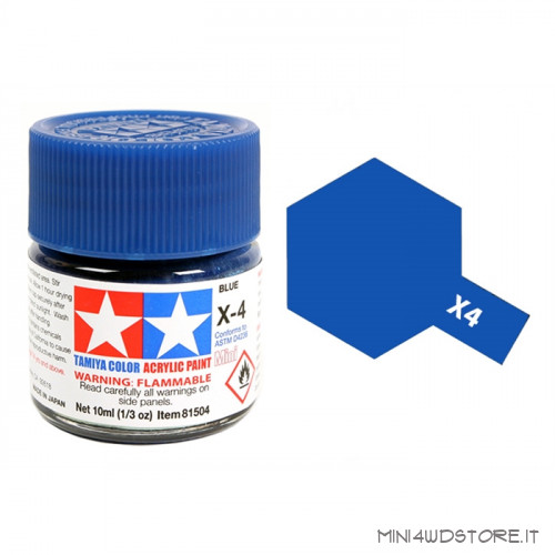 Vernice Acrilica Tamiya Mini X-4 Blue