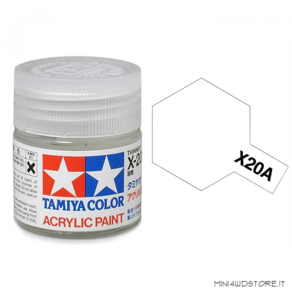 Diluant Pour Peinture Acrylique TAMIYA X-20A – Flacon 10 Ml, Neuf, Référence 81520