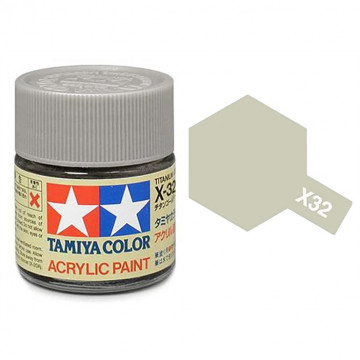 Vernice Acrilica Tamiya Mini X-32 Titanium Silver
