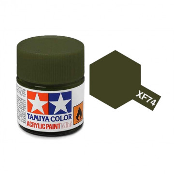 Vernice Acrilica Tamiya Mini XF-74 Olive Drab JGSDF