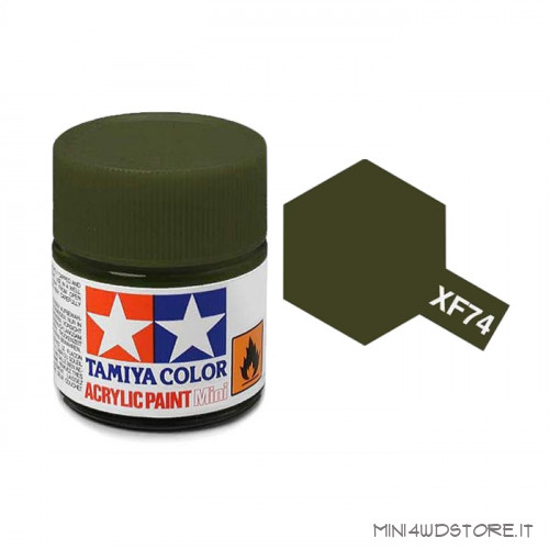 Vernice Acrilica Tamiya Mini XF-74 Olive Drab JGSDF