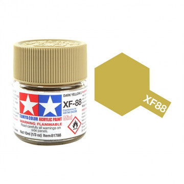 Vernice Acrilica Tamiya Mini XF-88 Dark Yellow 2