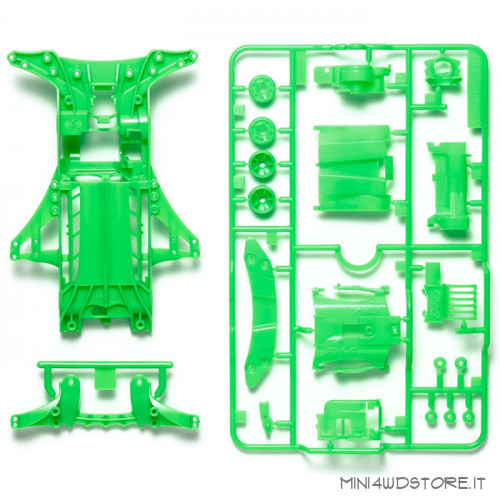 Telaio Fm-A Verde Fluo per Mini 4WD