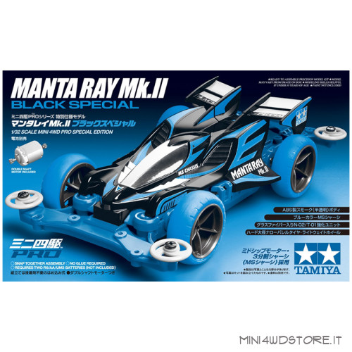 Mini 4WD Pro Manta Ray Mk.II Black Special con Telaio MS