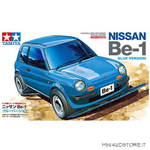 Mini 4WD Nissan Be-1 Blue Version con Telaio Type 3