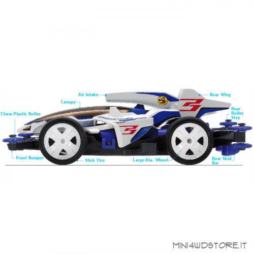 Mini 4WD Pro Shooting Proud Star con Telaio MA