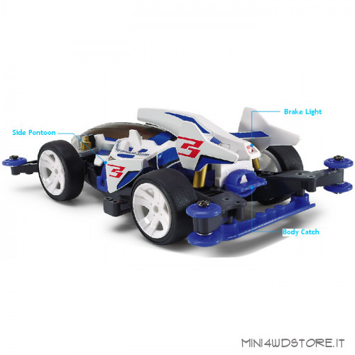 Mini 4WD Pro Shooting Proud Star con Telaio MA