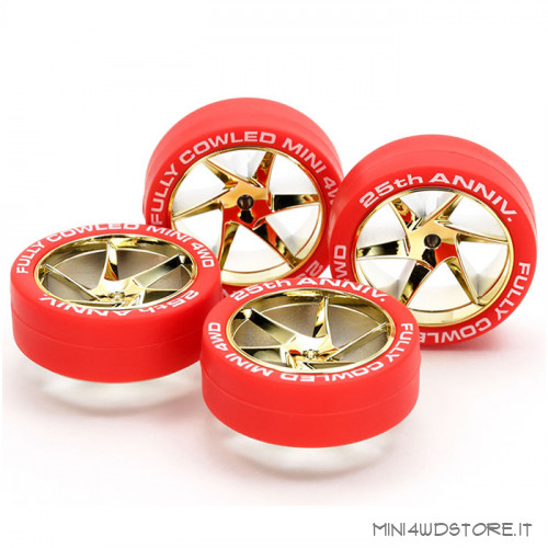 Cerchi Oro con Gomme Rosse 25° Anniversario Fully Cowled