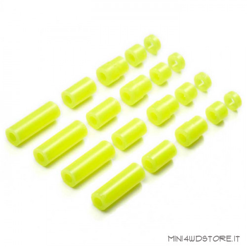 Set Spessori in Plastica Light Weight Giallo Fluo