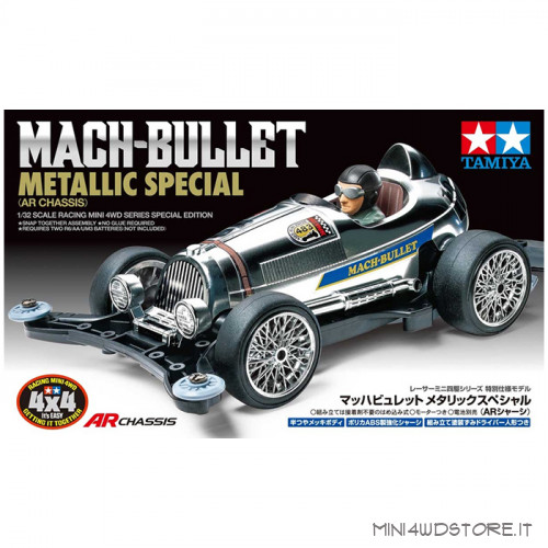 Mini 4WD Mach Bullet Metallic Special con Telaio AR  