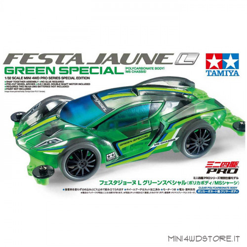 Mini 4WD Festa Jaune L Green Special con Telaio MS