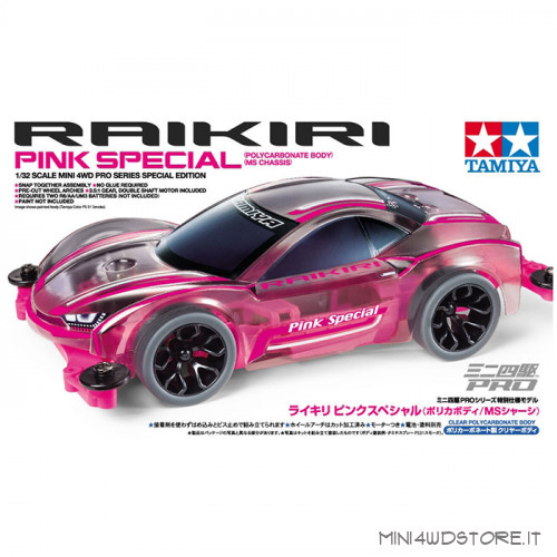 Mini 4WD Raikiri Pink Special con Telaio MS