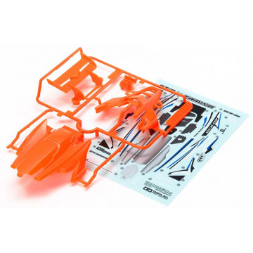 Carrozzeria in Plastica Abs Mini 4WD DCR-02 Arancio Fluo