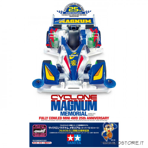 Mini 4WD Cyclone Magnum 25th Anniversary con Telaio Super Tz-X