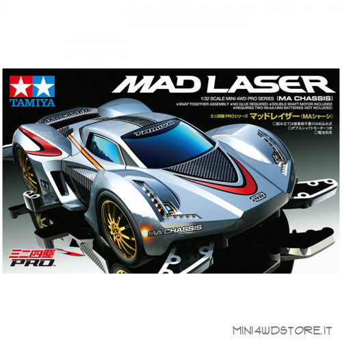 Mini 4WD Mad Laser con Telaio MA