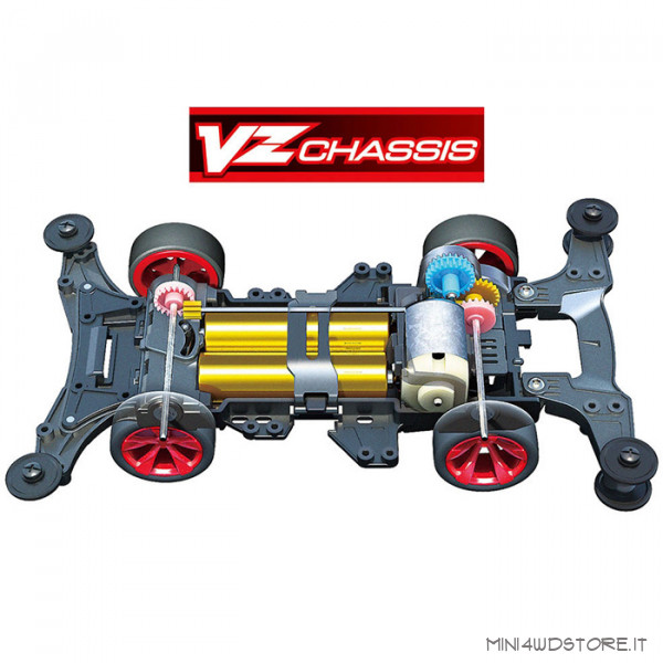 Tamiya 18096 - Mini 4WD Dual Ridge Jr. con Telaio VZ
