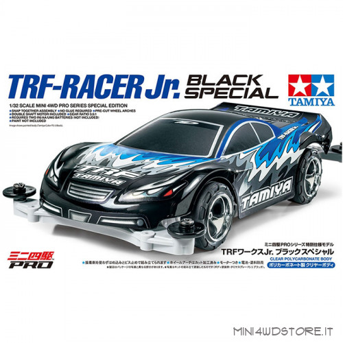 Mini 4WD Trf Racer Black Special con Telaio MS