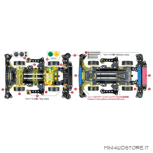 Mini 4WD Neo-VQS Advanced Pack con Telaio VZ