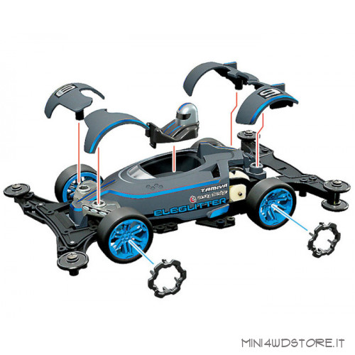 Mini 4WD Eleglitter con Telaio VZ