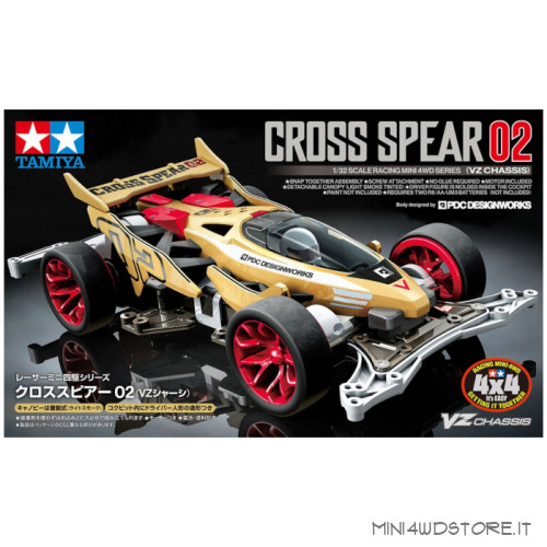 Mini 4WD Cross Spear 02 con Telaio VZ